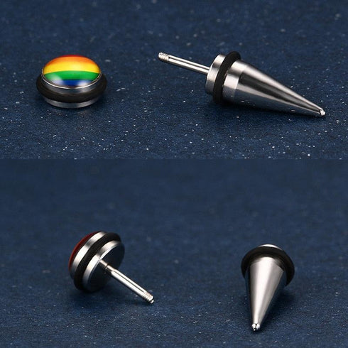 LGBT Rainbow Stud Earrings